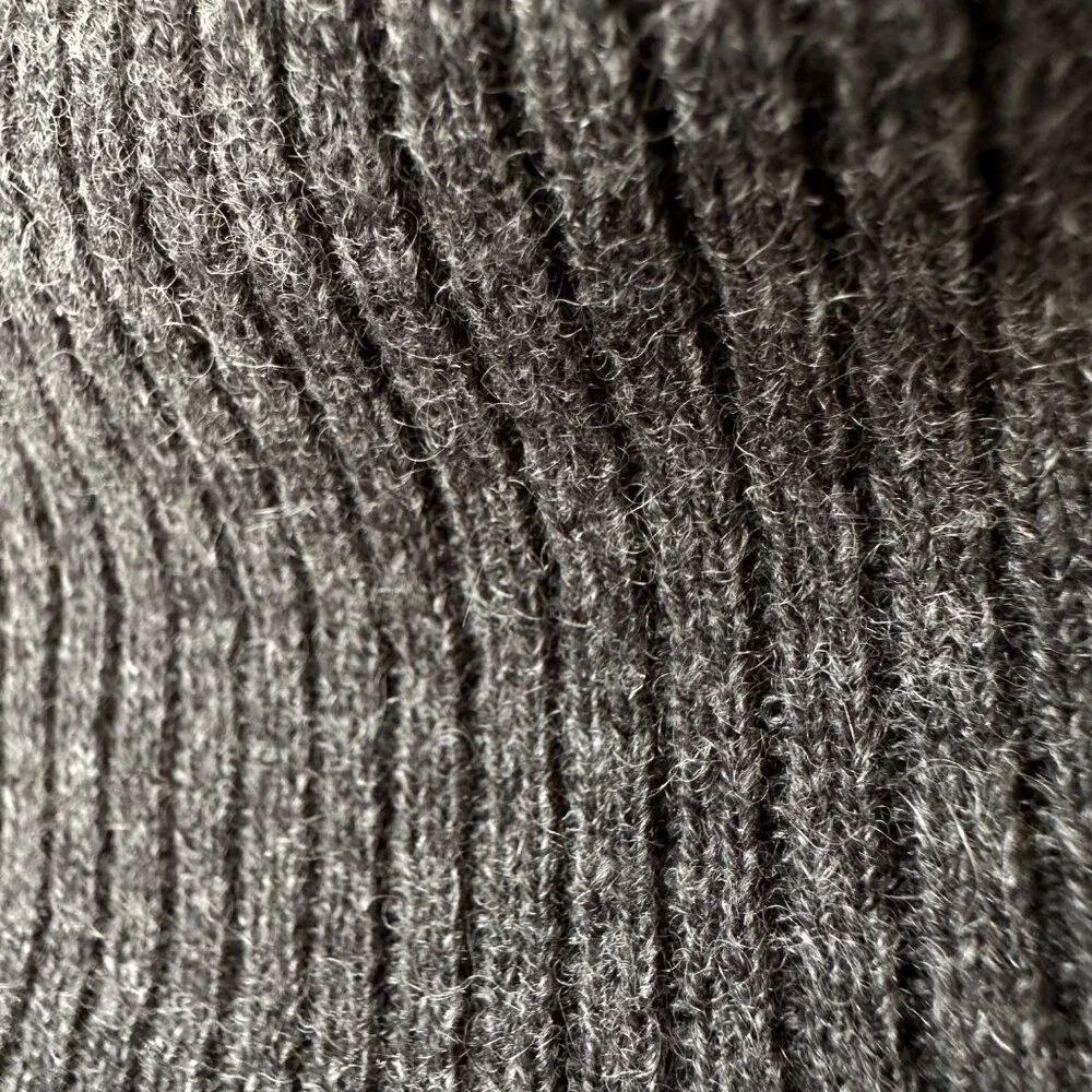 Saks Fifth Avenue Cashmere Cowl Neck Sweater Grey Quiet Luxury Minimalist Size M - Picture 4 of 7